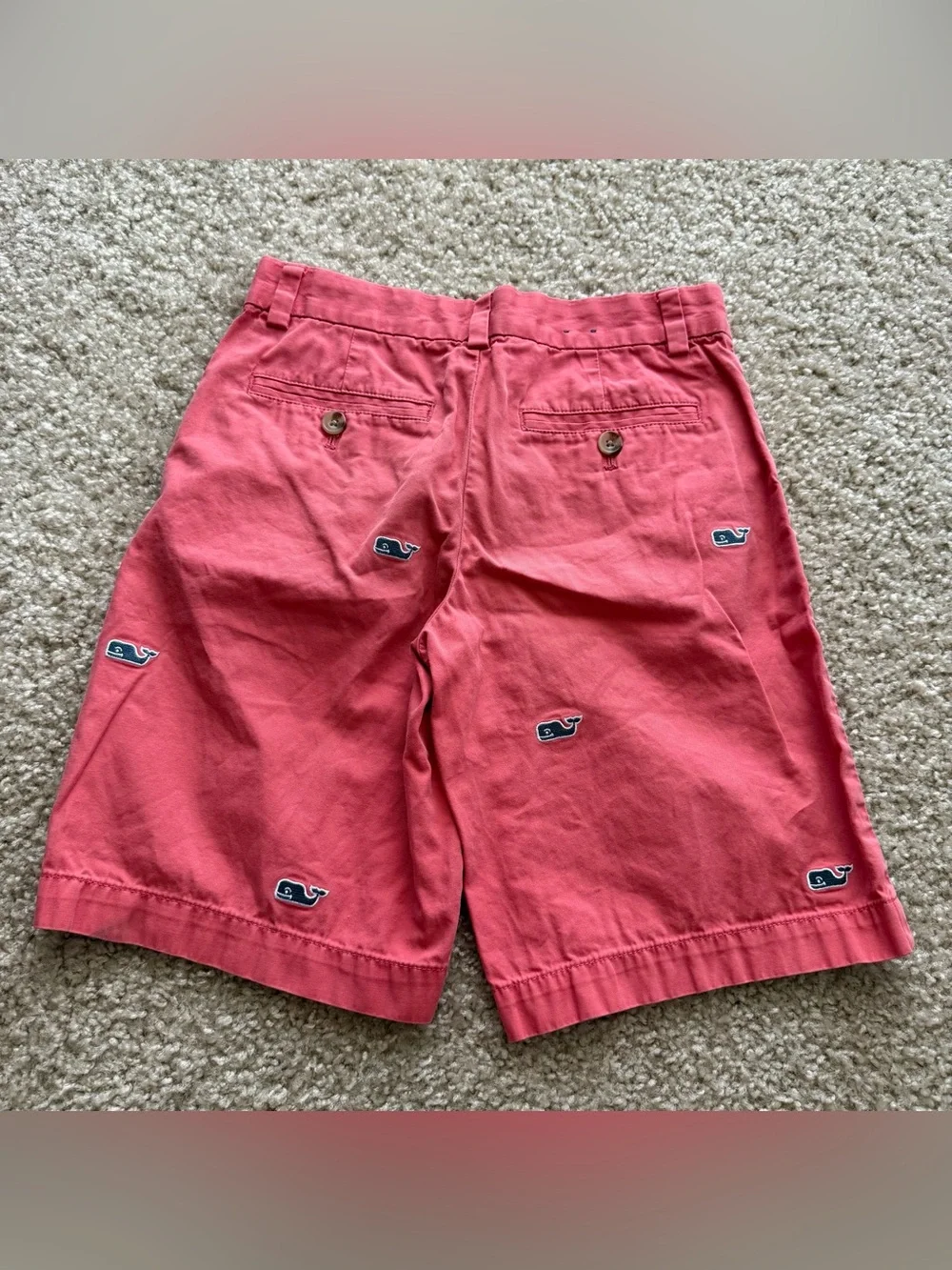 Vineyard Vines Junior size 10 Chino shorts boys Summer Vacation Kids Bright Pink